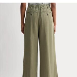 Everlane Wide-Leg Olive Green Women's Pants